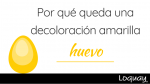 ¿Por qué queda una decoloración amarilla huevo?